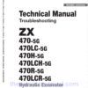 Hitachi ZX470-5G Excavator Service Repair Manual