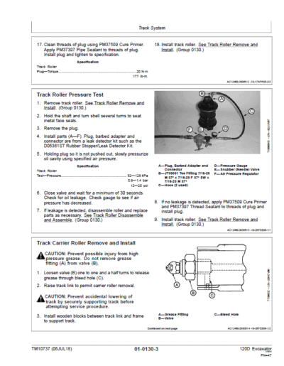 John Deere 120D Excavator Repair Service Manual - Image 3
