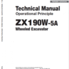 Hitachi ZX190W-5A and ZX190W-6 Wheeled Excavator Service Repair Manual