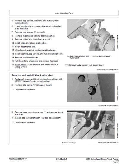 John Deere 300C Articulated Dump Truck Repair Service Manual - Image 3