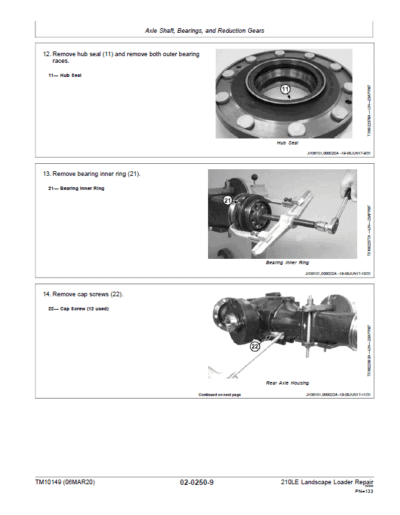 John Deere 210LE Landscape Loader Repair Technical Manual - Image 3