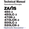 Hitachi ZX450-3, ZX470LCH-3 and ZX520LCH-3 Excavator Service Repair Manual