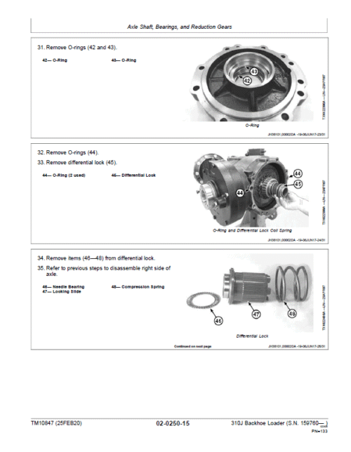 John Deere 310J Backhoe Loader Repair Technical Manual (S.N after 159760 – )