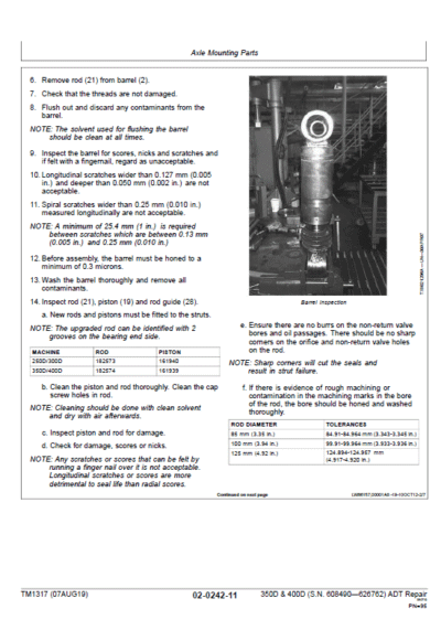 John Deere 350D, 400D Articulated Dump Truck Repair Manual - Image 3