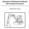 Bobcat E50 Compact Excavator Repair Service Manual