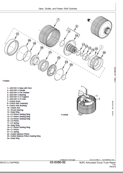 John Deere B25C Articulated Dump Truck Repair Service Manual - Image 3
