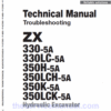 Hitachi ZX330-5A, ZX330LC-5A and ZX350LCH-5A ZAXIS Excavator Repair Manual