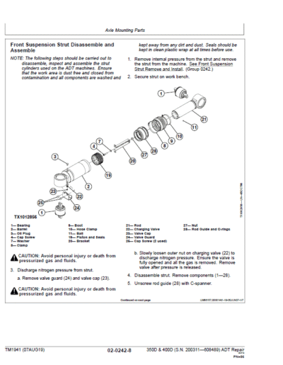 John Deere 350D, 400D Dump Truck Service Manual - Image 3