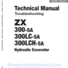 Hitachi ZX300-5A, ZX300LC-5A and ZX300LCH-5A ZAXIS Excavator Repair Manual