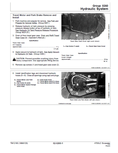 John Deere 470GLC Excavator Repair Services Manual - Image 3