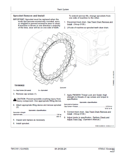 John Deere 650DLC Excavator Repair Service - Image 3