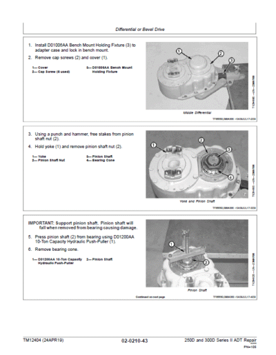 John Deere 250D, 300D Series 02 Dump Truck Service Manual - Image 3