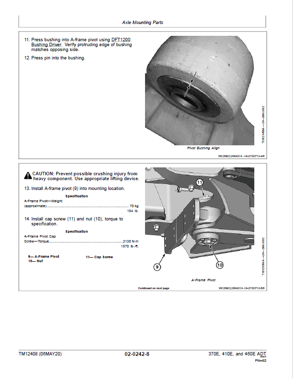 John Deere 370E, 410E, 460E Articulated Dump Truck Service Manual John Deere 370E, 410E, 460E Articulated Dump Truck Service Manual - Image 3