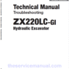 Hitachi ZX220LC-GI ZAXIS Excavator Repair Manual
