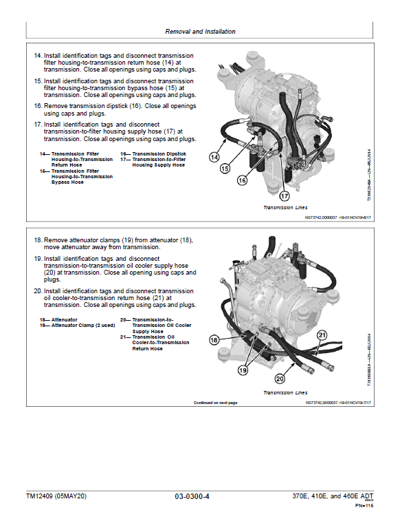 John Deere 370E, 410E, 460E Dump Truck Technical Manual (S.N. C634583 – C668586 ) John Deere 370E, 410E, 460E Dump Truck Technical Manual (S.N. C634583 – C668586 ) - Image 3