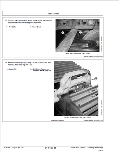 John Deere 2154G, 2154GLC Swing Excavator Repair Manual - Image 3
