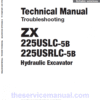 Hitachi ZX225USLC-5B and ZX225USRLC-5B ZAXIS Excavator Repair Manual