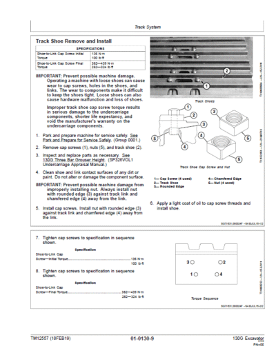 John Deere 130GLC Excavator Repair Service Manual - Image 3