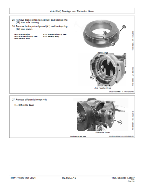 John Deere 410L Backhoe Loader Technical Manual (S.N C390996 & D390996 – )