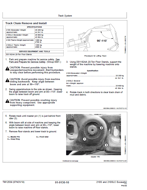 John Deere 210G, 210GLC Excavator Repair John Deere 210G, 210GLC Excavator Repair - Image 3