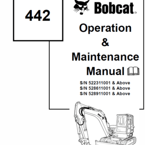 Bobcat 442 Excavator Repair Service Manual Bobcat 442 Excavator Repair Service Manual - Image 2