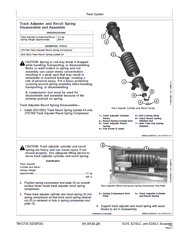 John Deere E210, E210LC, E230LC Excavator Service Manual John Deere E210, E210LC, E230LC Excavator Service Manual - Image 3