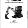 Bobcat E17 Excavator Repair Service Manual