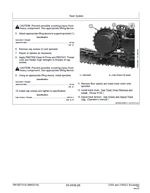 John Deere 210G, 210GLC Excavator Repair Manual John Deere 210G, 210GLC Excavator Repair Manual - Image 3