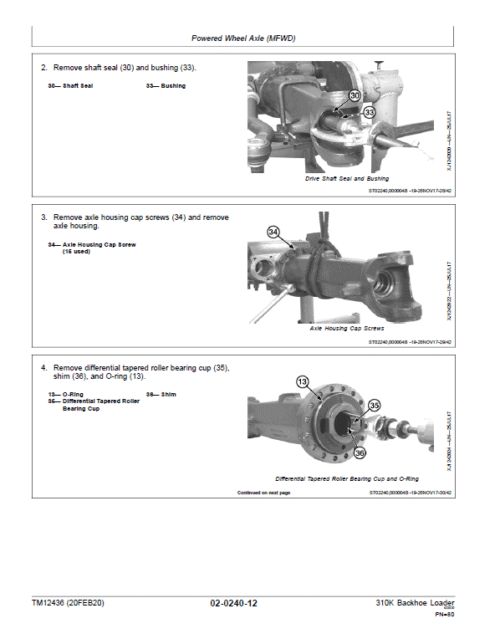 John Deere 310K Backhoe Loader Repair Technical Manual (S.N after E219607 – )