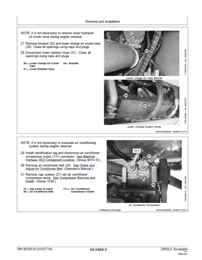 John Deere 250GLC Excavator Repair Service Manual - Image 3