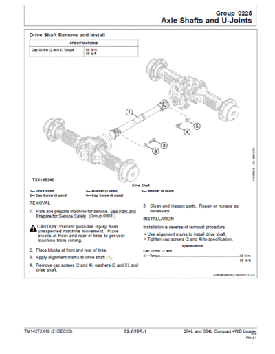 John Deere 204L, 304L 4WD Loader Technical Manual - Image 3