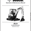 Bobcat E35Z Excavator Repair Service Manual