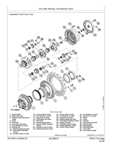 John Deere 350GLC Excavator Repair Services Manual - Image 3