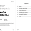 Komatsu WD600-3 Wheel Dozer Manual
