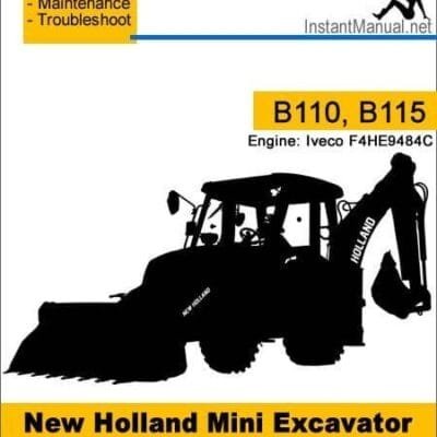 New Holland B115 Backhoe Loader Service Repair Manual