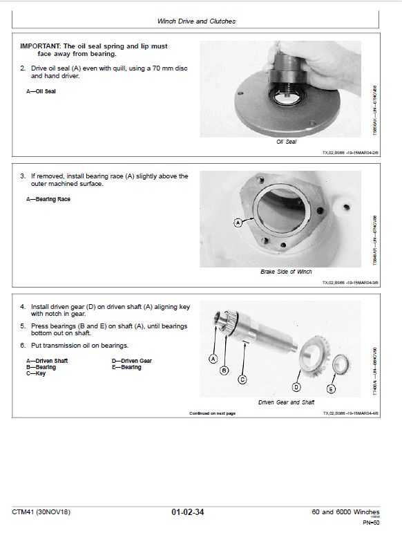 John Deere 60, 6000 Winches Component Technical Manual John Deere 60, 6000 Winches Component Technical Manual - Image 4