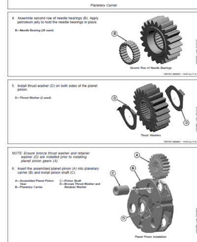 John Deere AR15MTL Inboard Planetary Axle Component Technical Manual - Image 4