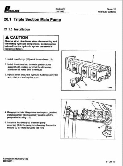 Peerless 2170B, 2770 Loader Service Repair Manual - Image 4