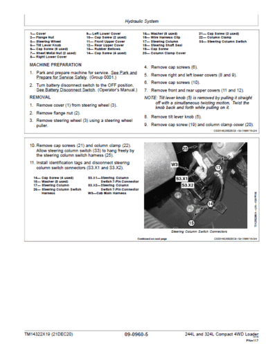 John Deere 244L, 324L Compact 4WD Loader Repair Technical Manual - Image 3