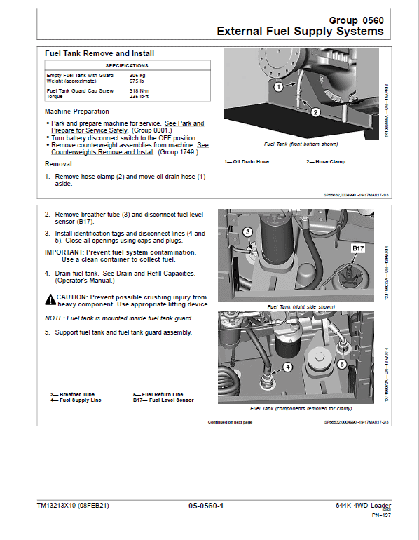 John Deere 644K 4WD Loader Technical Manual John Deere 644K 4WD Loader Technical Manual - Image 4