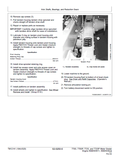 John Deere 770G, 770GP, 772G, 772GP Grader Repair Service Manual - Image 4