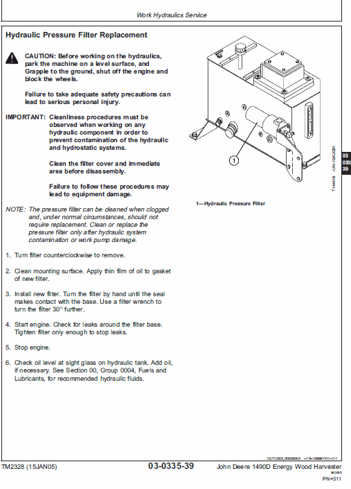 John Deere 1490D Harvester Service Manual John Deere 1490D Harvester Service Manual - Image 4