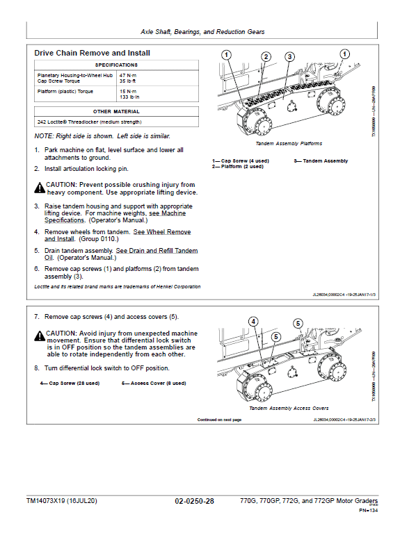 John Deere 770G, 770GP, 772G, 772GP Grader Repair Manual - Image 4