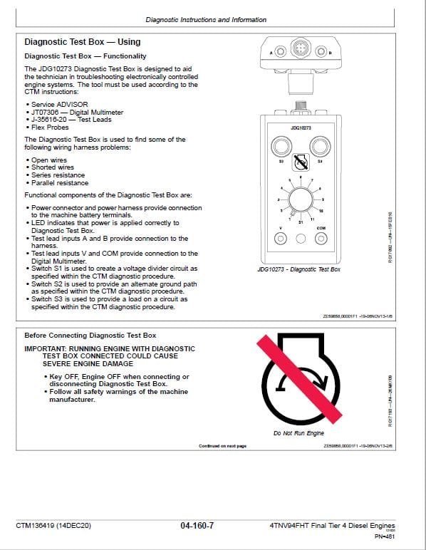John Deere 4TNV94FHT Diesel Engine Tier 4 Service Manual John Deere 4TNV94FHT Diesel Engine Tier 4 Service Manual - Image 4