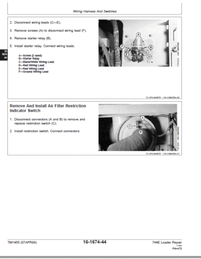 John Deere 744E Loader Repair Technical Manual
