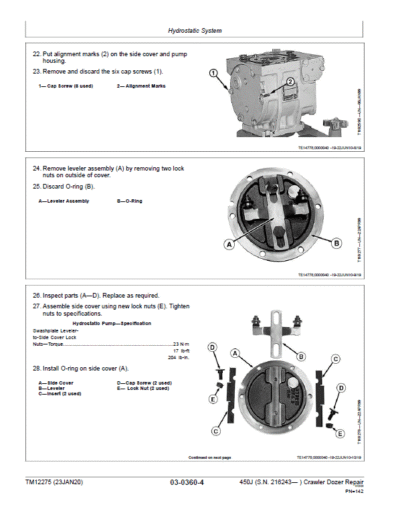 John Deere 450J Crawler Dozer Service Manual (SN. from 216243) - Image 3