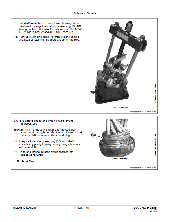 John Deere 700K Crawler Dozer Technical Manual (SN. from E217278-E275435) John Deere 700K Crawler Dozer Technical Manual (SN. from E217278-E275435) - Image 3