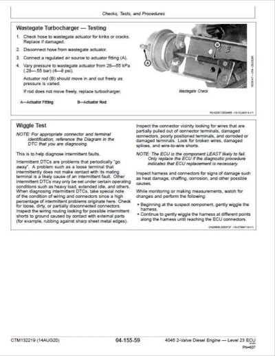 John Deere 4045 2-Valve Diesel Engine Level 23 ECU Component Technical Manual - Image 4