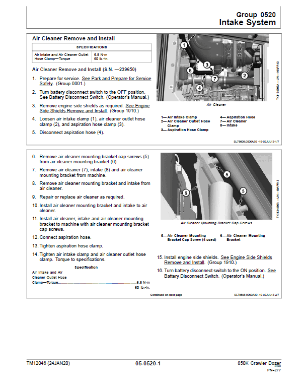John Deere 850K Crawler Dozer Technical Manual (SN. from E178122 – E271265) John Deere 850K Crawler Dozer Technical Manual (SN. from E178122 – E271265) - Image 4