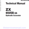 Hitachi ZX65USB-5A Excavator Service Repair Manual